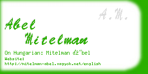 abel mitelman business card